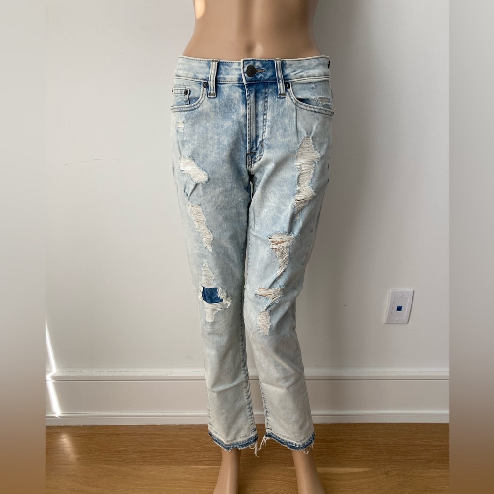 American Eagle Extreme Flex Acid Wash Ripped Jeans